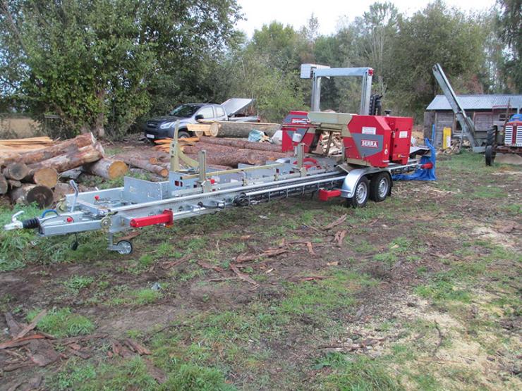 Scierie mobile pour sciage de bois près de Maubeuge